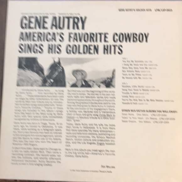 3/$30 Gene Autry’s Golden Hits vintage vinyl album 1962 - Picture 2 of 4